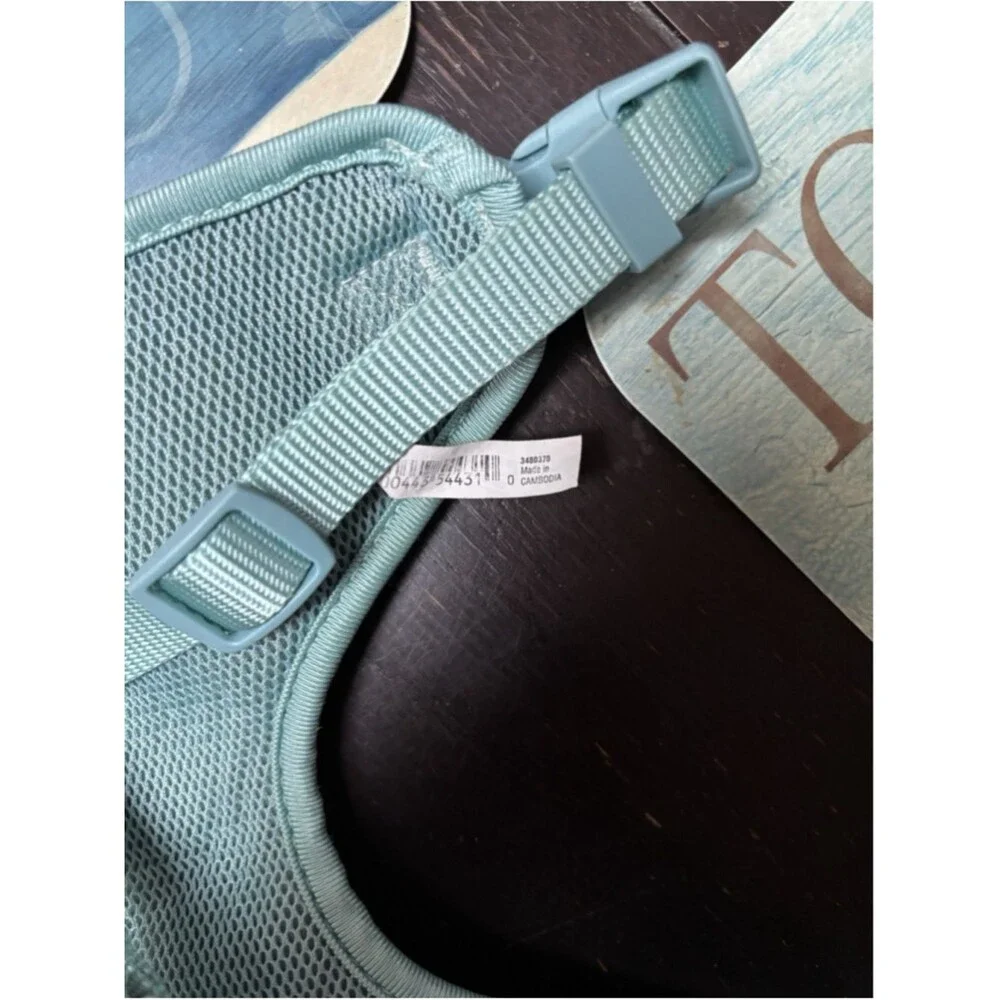 EveryYay Teal Heather Pullover Dog Harness, Medium